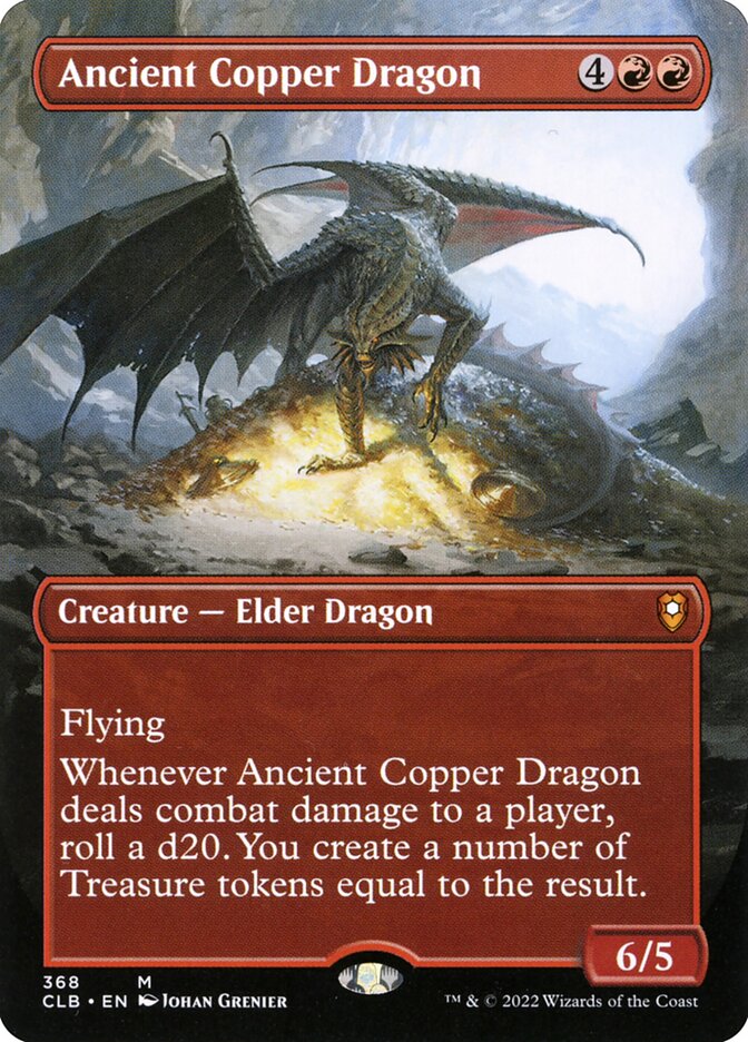 Ancient Copper Dragon Borderless 368 (Commander Legends: Battle for Baldur's Gate)  - Foil | Good Games Modbury