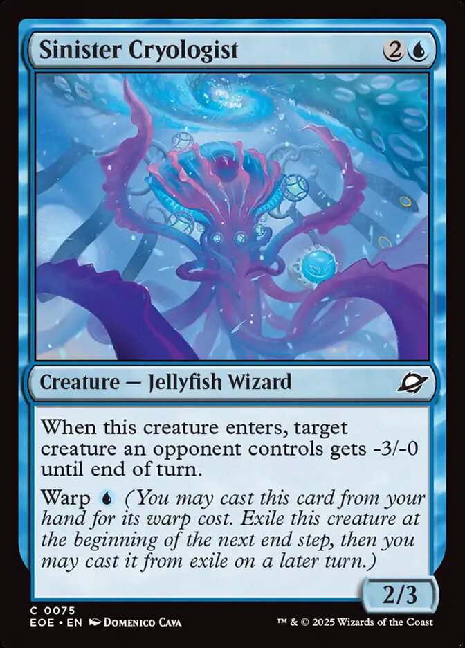 Sinister Cryologist 75 (Edge of Eternities)  - Foil | Good Games Modbury