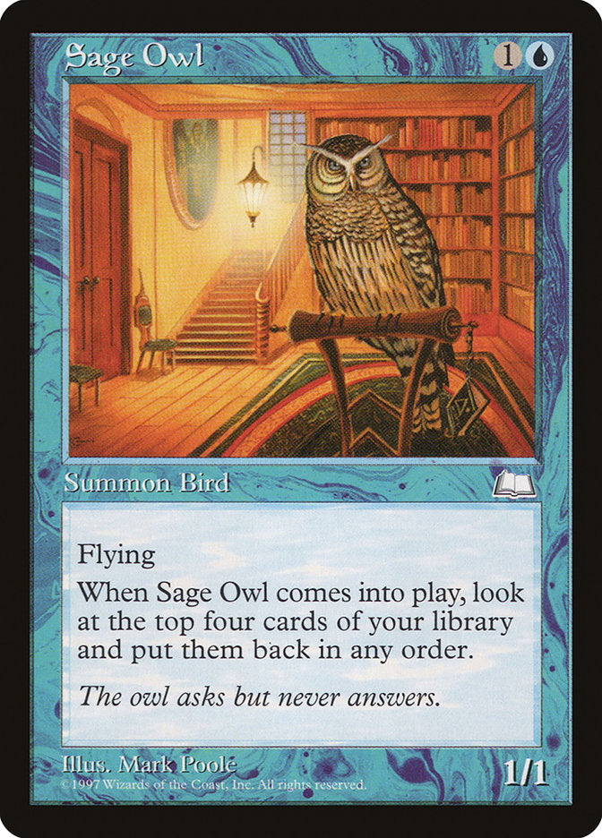 Sage Owl 52/167 (Weatherlight)  | Good Games Modbury