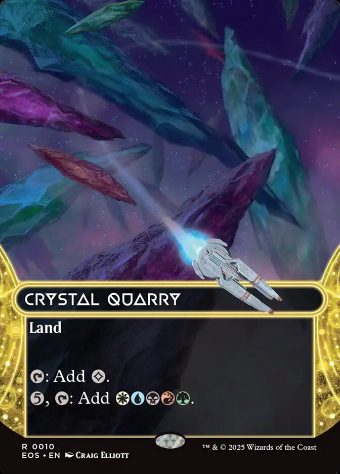 Crystal Quarry 10/45 (Edge of Eternities: Stellar Sights)  - Borderless Foil | Good Games Modbury