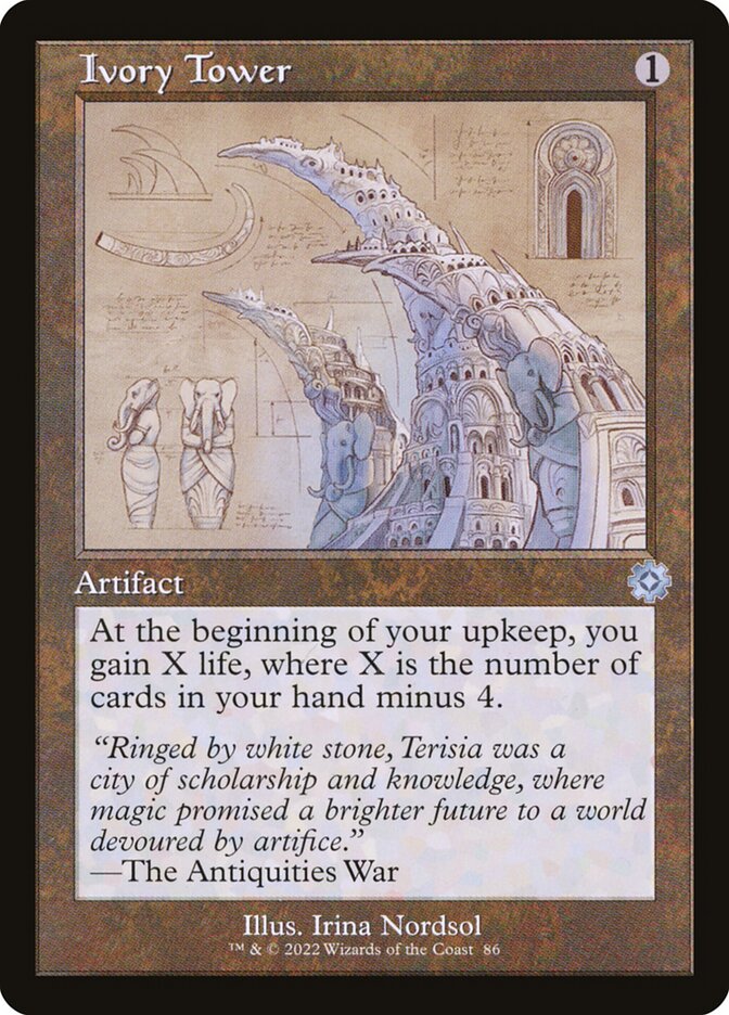Ivory Tower 86 (The Brothers' War: Retro Frame Artifacts)  - Foil | Good Games Modbury