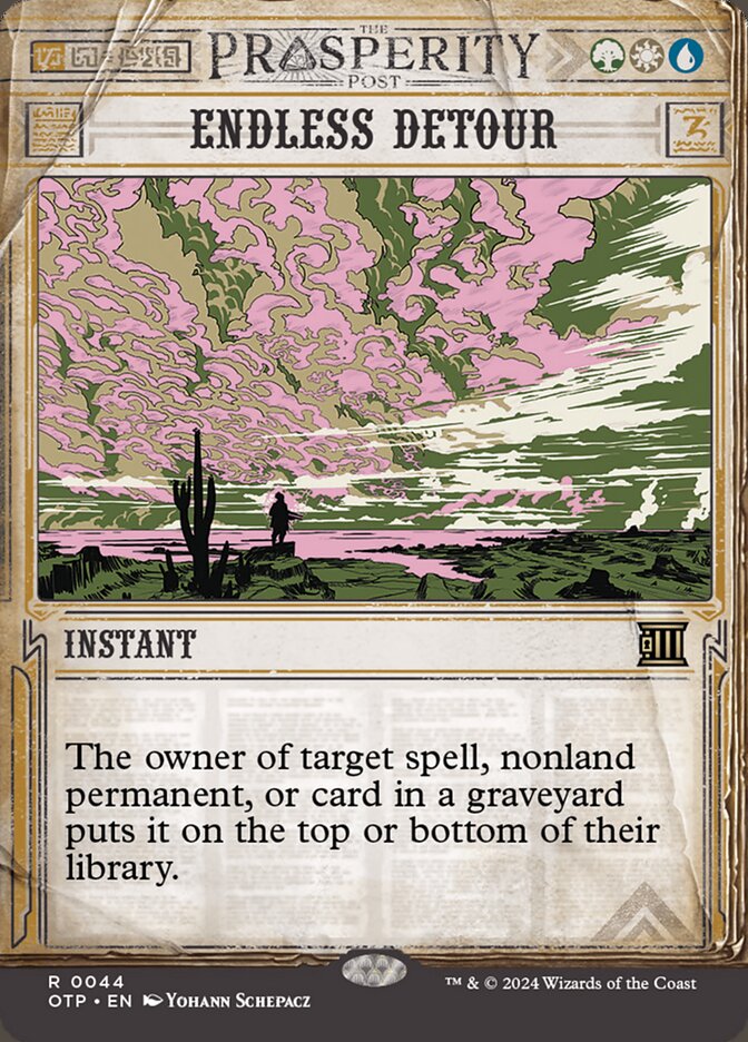 Endless Detour 44/65 (Outlaws of Thunder Junction: Breaking News)  - Showcase Foil | Good Games Modbury