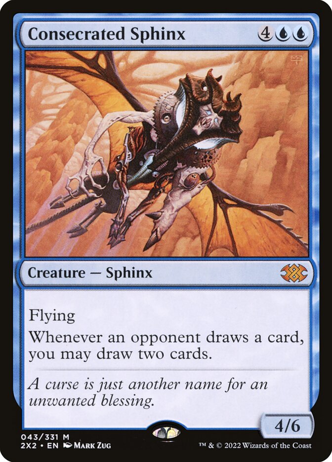 Consecrated Sphinx 43/331 (Double Masters 2022)  - Foil | Good Games Modbury