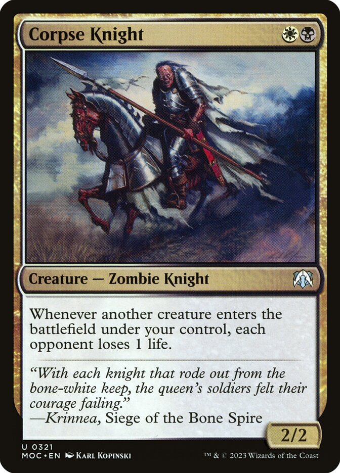 Corpse Knight 321/444 (Commander: March of the Machine)  | Good Games Modbury