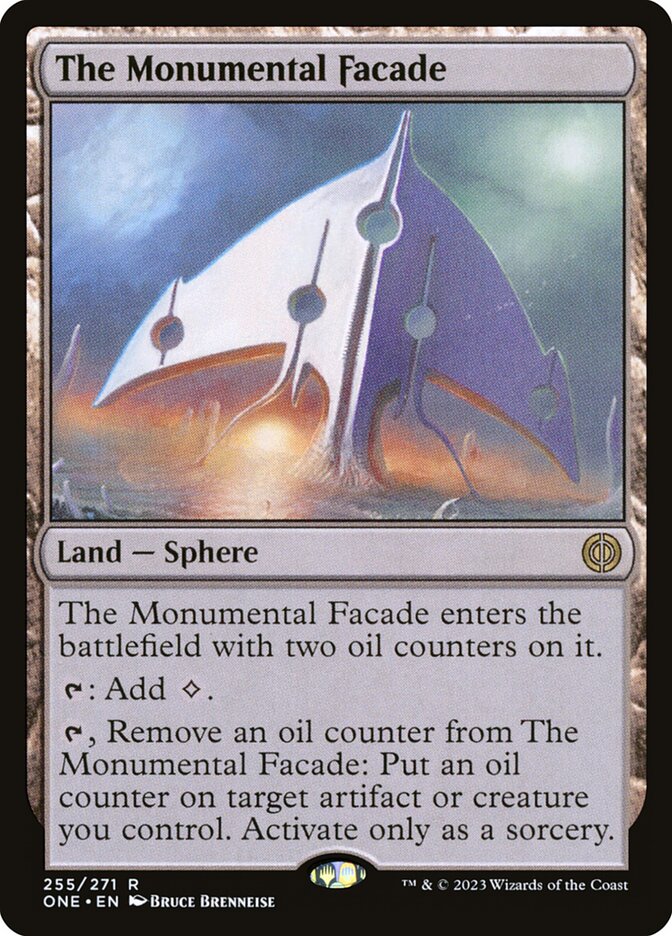 The Monumental Facade 255/271 (Phyrexia: All Will Be One)  - Foil | Good Games Modbury
