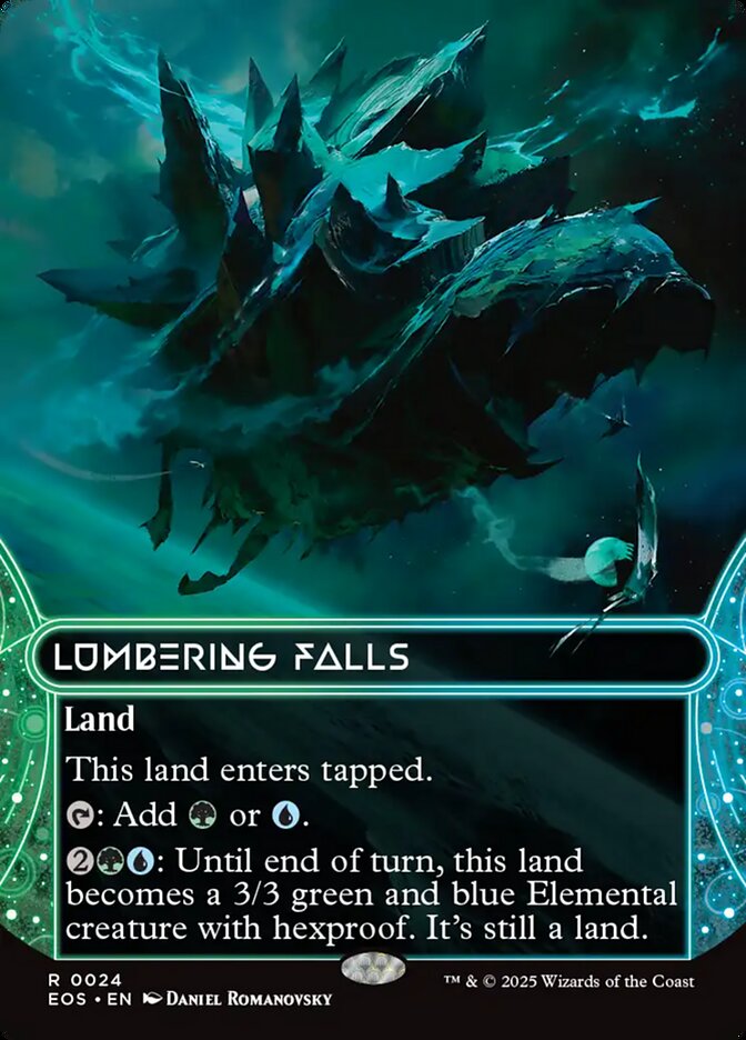 Lumbering Falls 24 (Edge of Eternities: Stellar Sights)  - Borderless Foil | Good Games Modbury