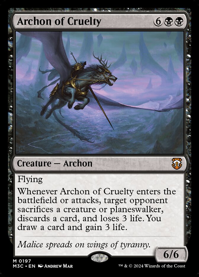 Archon of Cruelty 197/411 (Commander: Modern Horizons 3)  | Good Games Modbury
