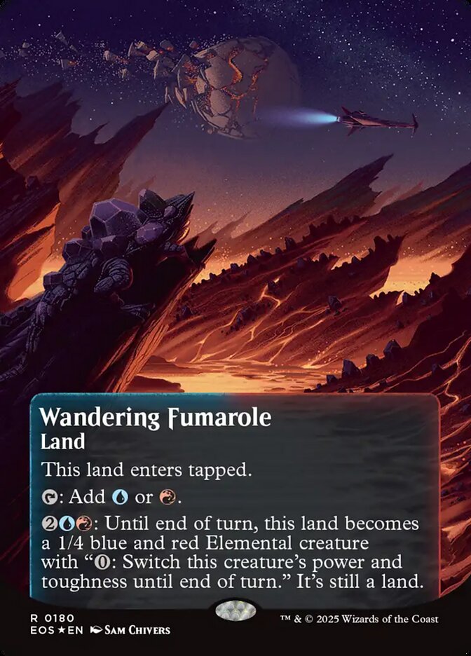 Wandering Fumarole 180/45 (Edge of Eternities: Stellar Sights)  - Borderless Galaxy Foil | Good Games Modbury