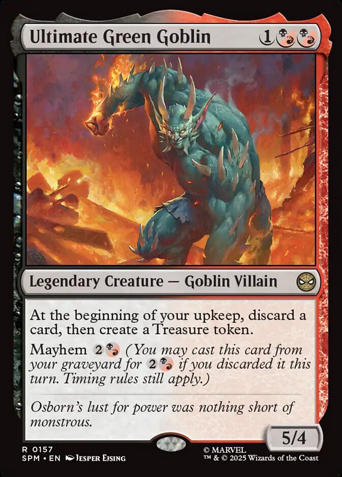 Ultimate Green Goblin 157/198 (Marvel's Spider-Man)  - Foil | Good Games Modbury
