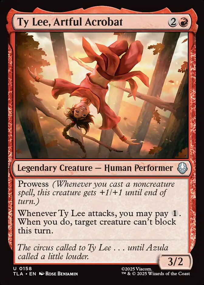 Ty Lee, Artful Acrobat 158 (Avatar: The Last Airbender)  - Foil | Good Games Modbury