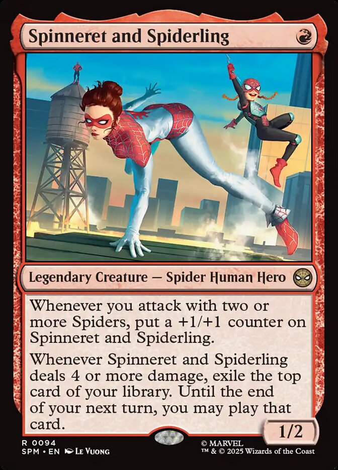 Spinneret and Spiderling 94/198 (Marvel's Spider-Man)  - Foil | Good Games Modbury