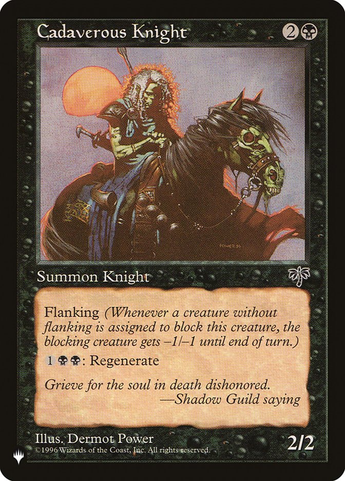 Cadaverous Knight MIR-110/5075 (The List Reprints)  | Good Games Modbury