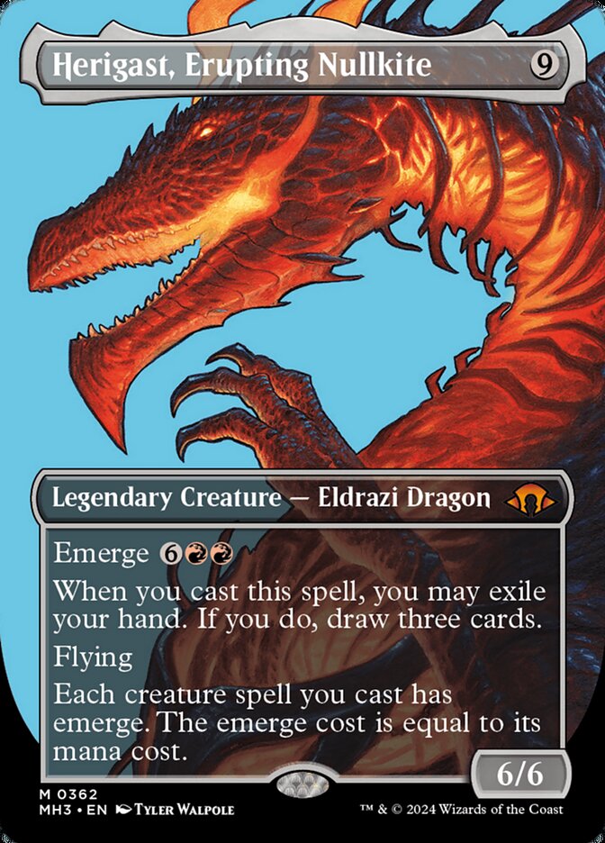 Herigast, Erupting Nullkite 362/319 (Modern Horizons 3)  - Borderless | Good Games Modbury