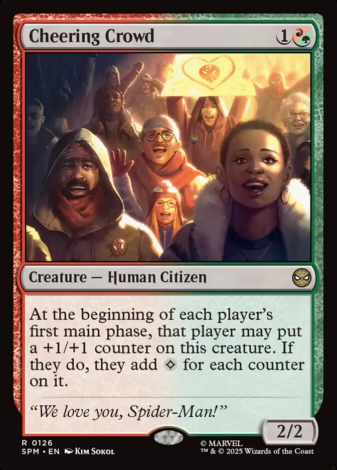 Cheering Crowd 126/198 (Marvel's Spider-Man)  - Foil | Good Games Modbury