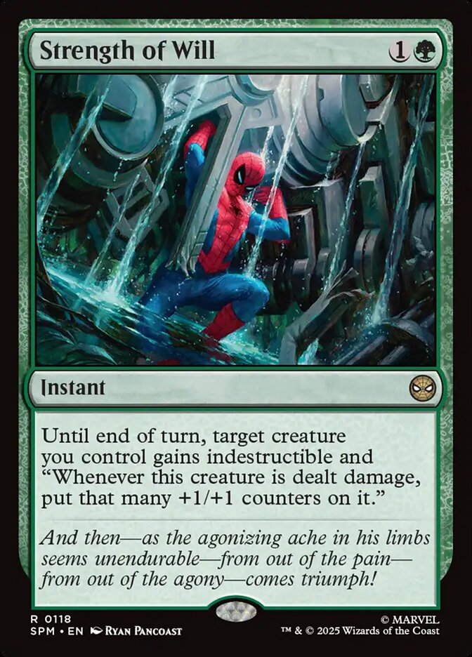 Strength of Will 118/198 (Marvel's Spider-Man)  - Foil | Good Games Modbury