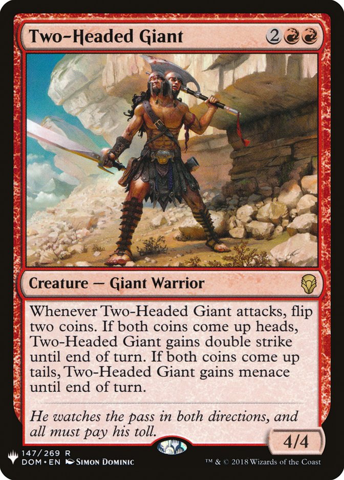 Two-Headed Giant 147 (The List Reprints)  | Good Games Modbury