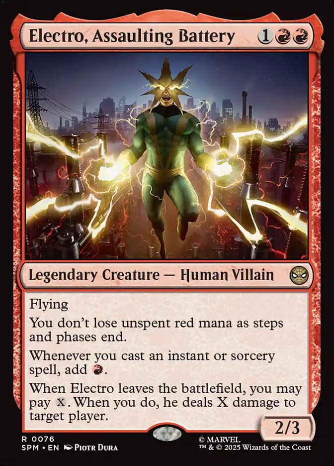 Electro, Assaulting Battery 76 (Marvel's Spider-Man)  - Foil | Good Games Modbury