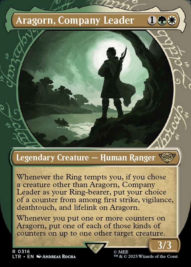 Aragorn, Company Leader 316 (Universes Beyond: The Lord of the Rings: Tales of Middle-earth)  - Showcase | Good Games Modbury