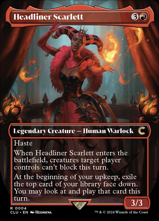 Headliner Scarlett 4/284 (Ravnica: Clue Edition)  - Borderless | Good Games Modbury