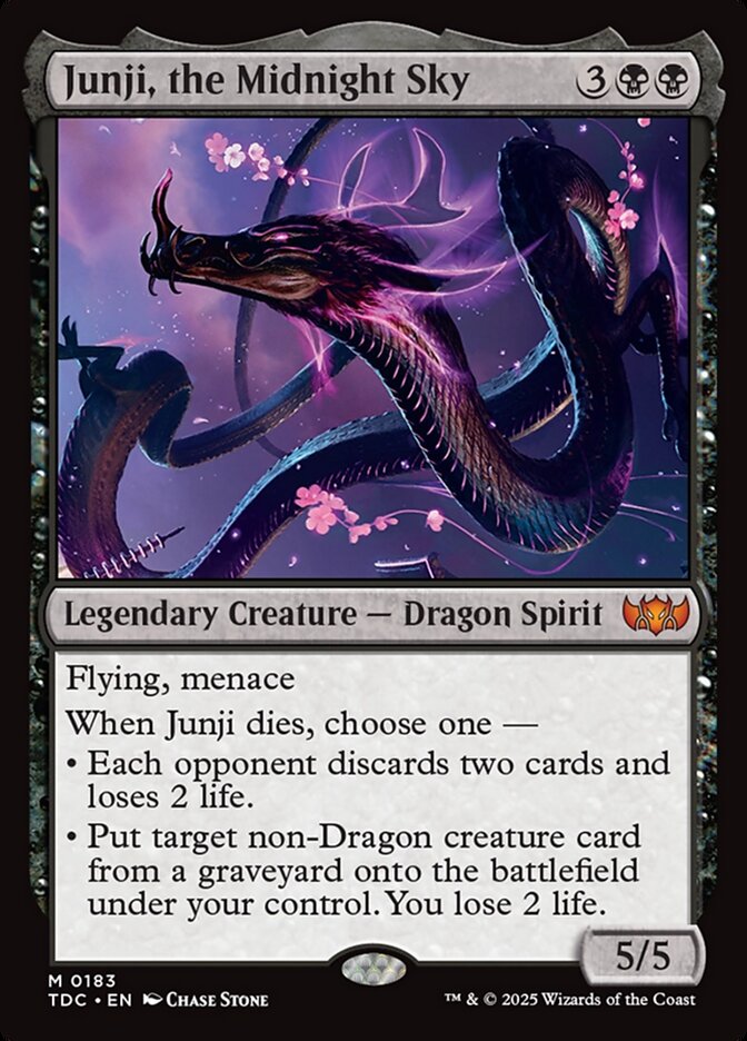 Junji, the Midnight Sky 183 (Commander: Tarkir: Dragonstorm)  | Good Games Modbury