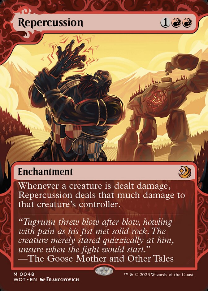 Repercussion 48 (Wilds of Eldraine: Enchanting Tales)  - Showcase Foil | Good Games Modbury