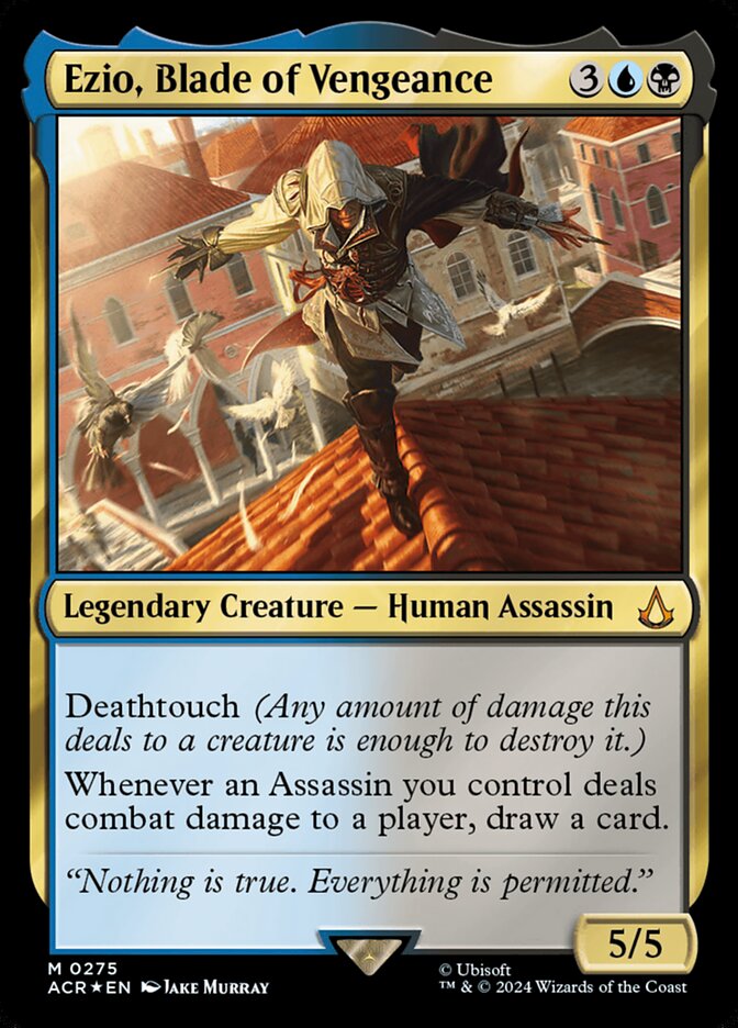 Ezio, Blade of Vengeance 275/110 (Universes Beyond: Assassin's Creed)  - Foil | Good Games Modbury