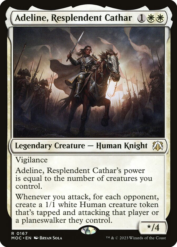 Adeline, Resplendent Cathar 167/444 (Commander: March of the Machine)  | Good Games Modbury