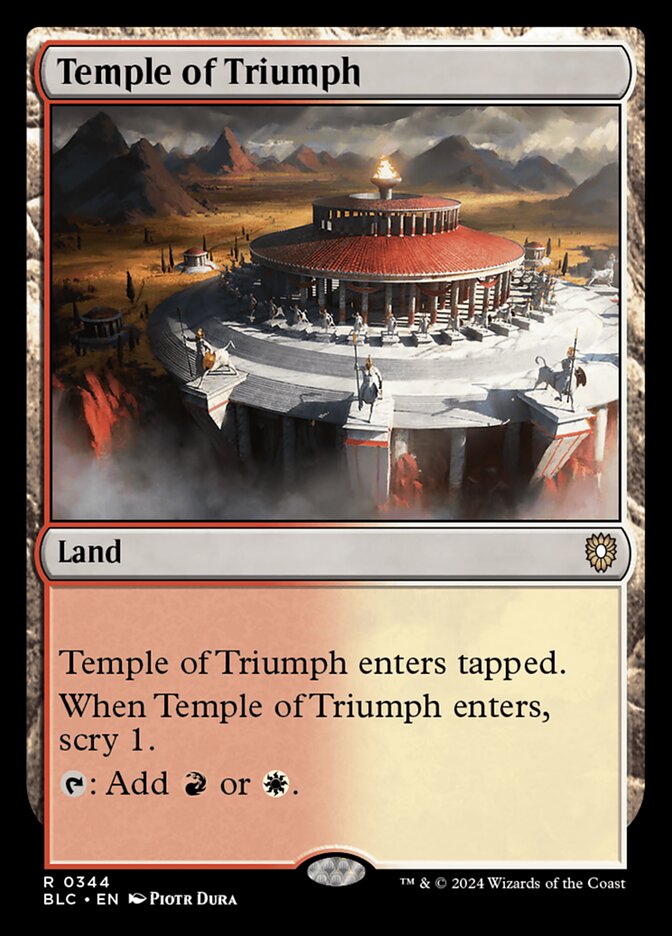Temple of Triumph 344 (Commander: Bloomburrow)  | Good Games Modbury