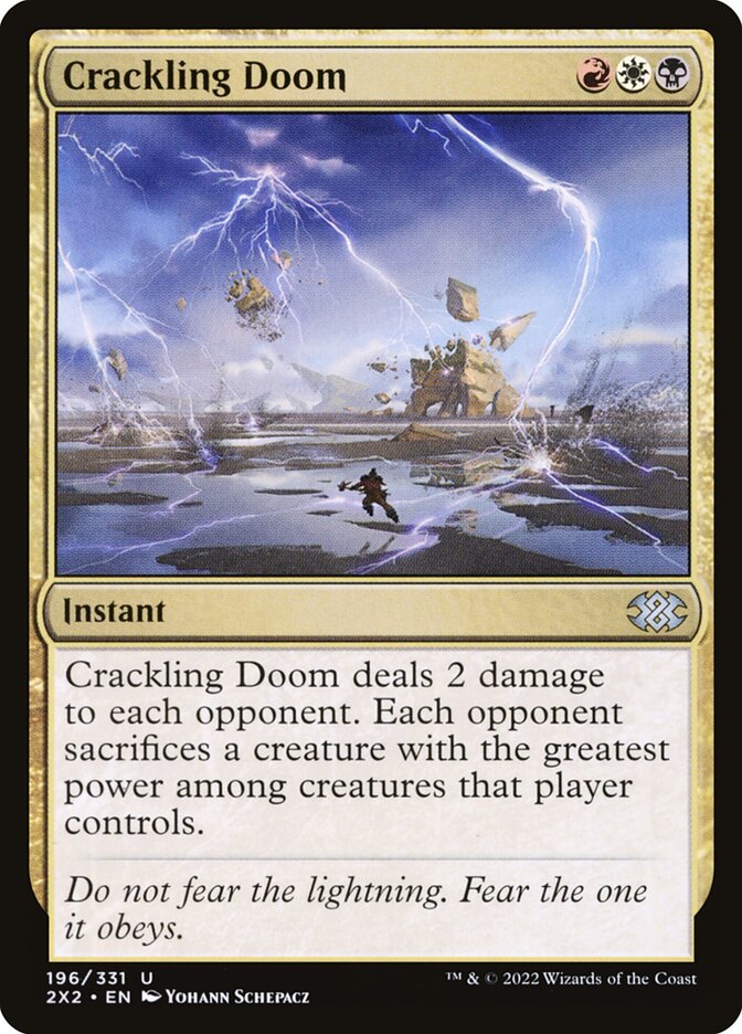 Crackling Doom 196/331 (Double Masters 2022)  - Foil | Good Games Modbury