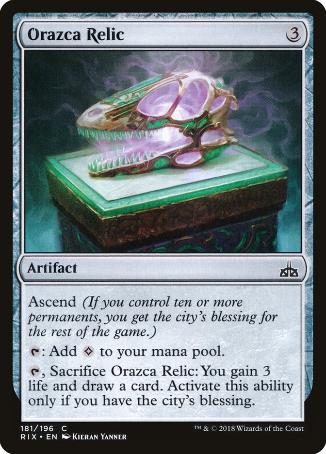 Orazca Relic 181/196 (Rivals of Ixalan)  - Foil | Good Games Modbury