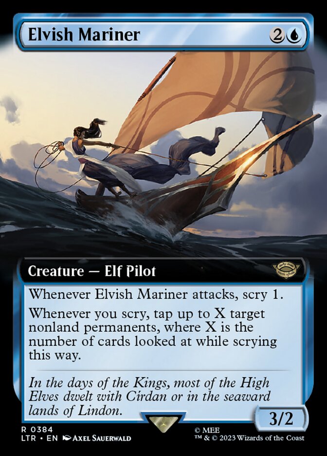 Elvish Mariner 384/281 (Universes Beyond: The Lord of the Rings: Tales of Middle-earth)  - Extended Art | Good Games Modbury