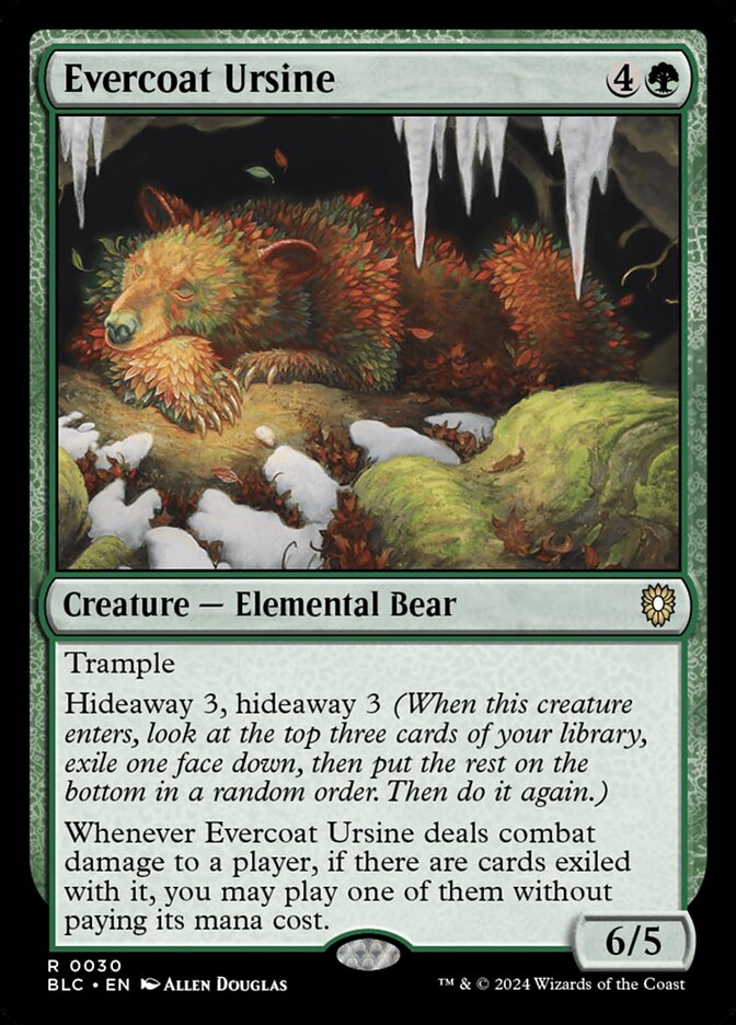 Evercoat Ursine 30 (Commander: Bloomburrow)  | Good Games Modbury