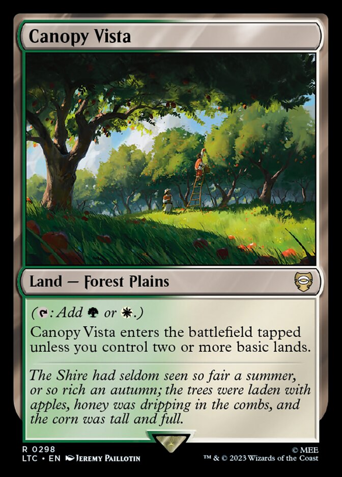 Canopy Vista 298 (Commander: The Lord of the Rings: Tales of Middle-earth)  | Good Games Modbury