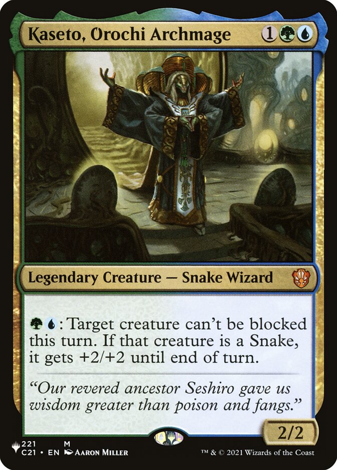 Kaseto, Orochi Archmage C21-221/5075 (The List Reprints)  | Good Games Modbury