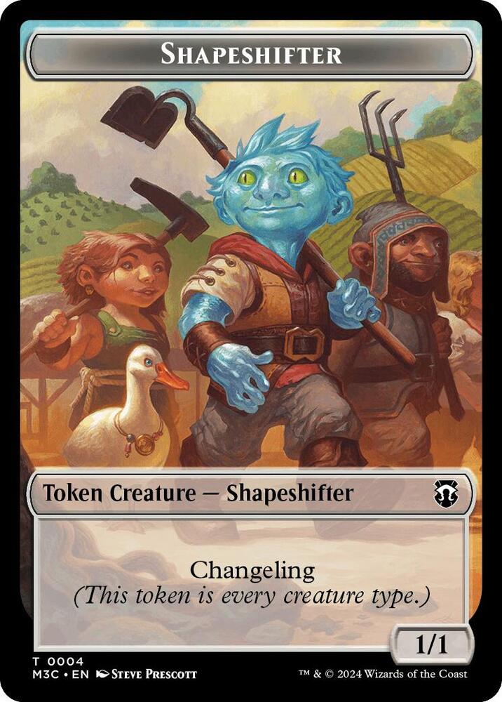 Shapeshifter 0004 Copy Double Sided Token 4 // 1 (Commander: Modern Horizons 3)  | Good Games Modbury
