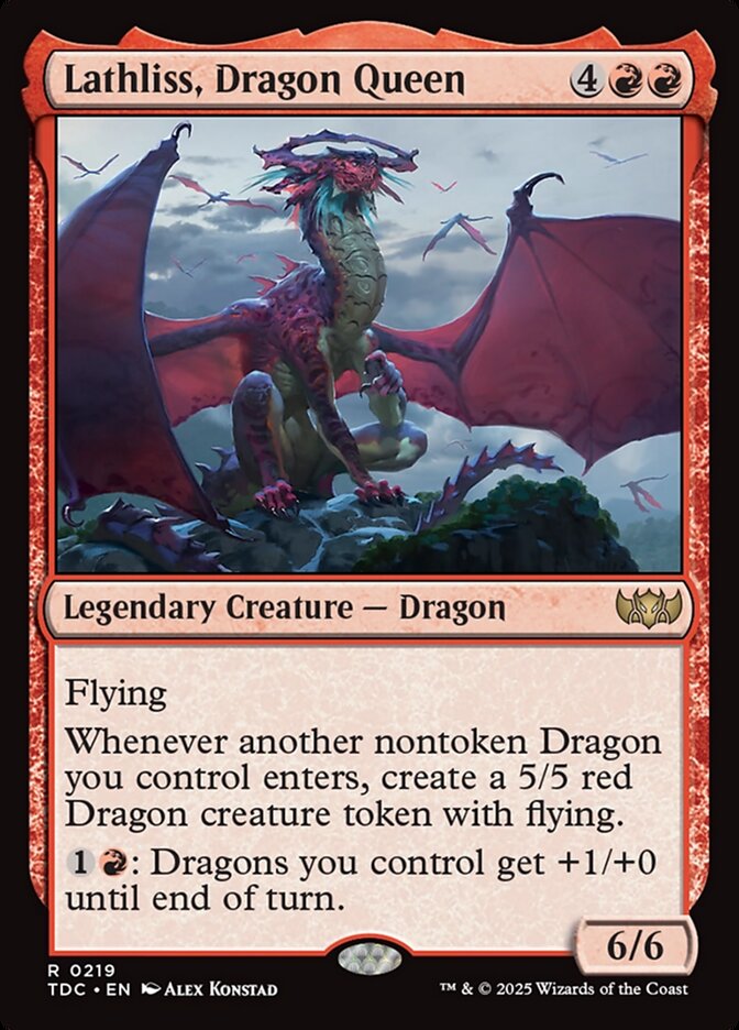 Lathliss, Dragon Queen 219 (Commander: Tarkir: Dragonstorm)  | Good Games Modbury