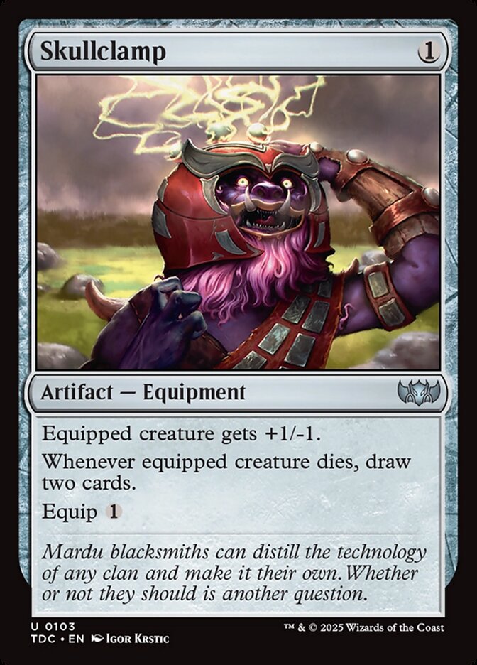Skullclamp 103 (Commander: Tarkir: Dragonstorm)  | Good Games Modbury