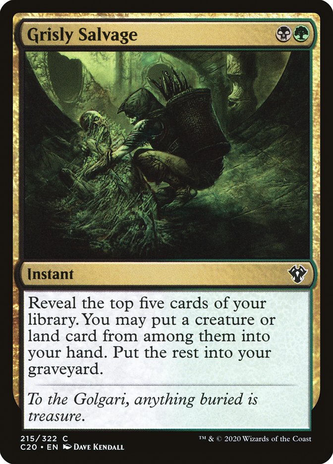 Grisly Salvage 215/322 (Commander 2020)  | Good Games Modbury