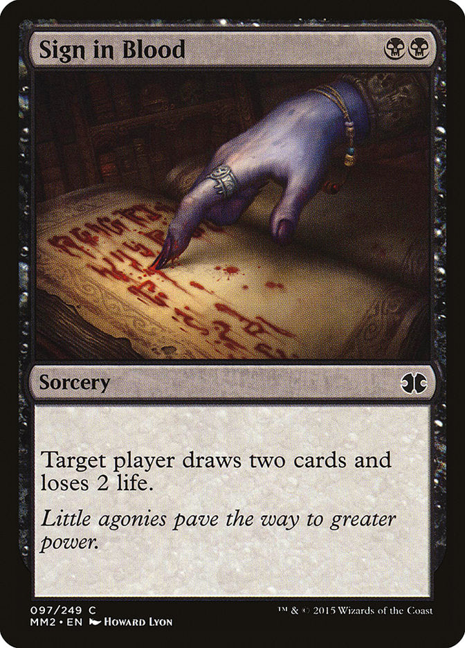 Sign in Blood 97 (Modern Masters 2015)  - Foil | Good Games Modbury