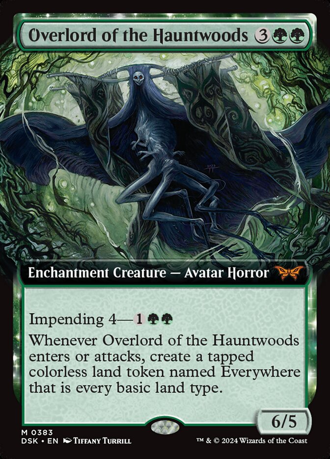 Overlord of the Hauntwoods 383/286 (Duskmourn: House of Horror)  - Extended Art | Good Games Modbury