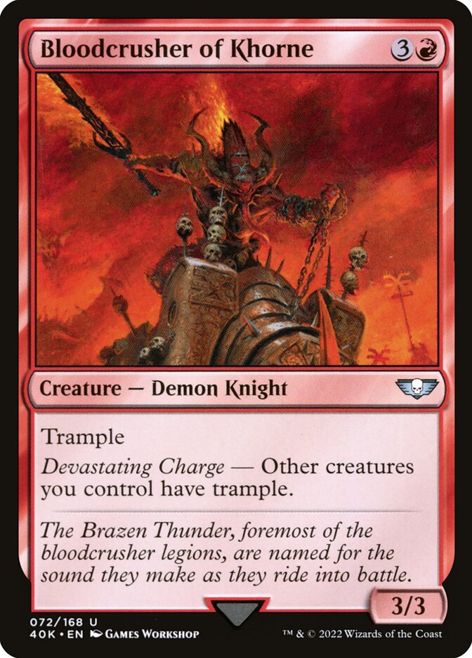 Bloodcrusher of Khorne 72/617 (Universes Beyond: Warhammer 40,000)  | Good Games Modbury