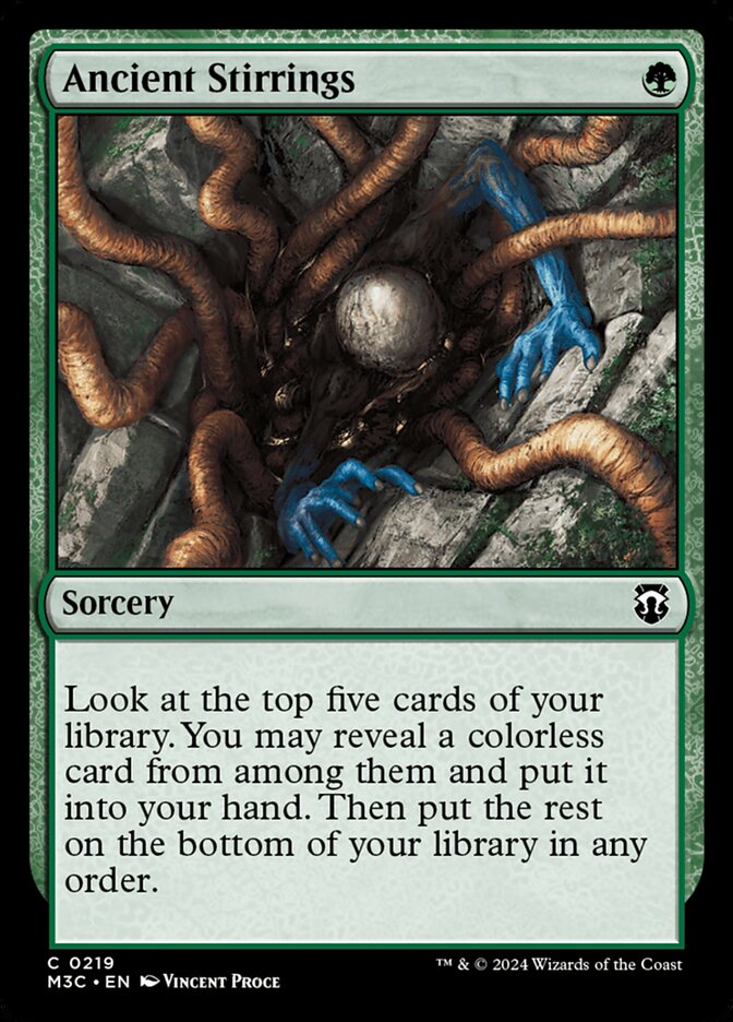 Ancient Stirrings 219/411 (Commander: Modern Horizons 3)  | Good Games Modbury