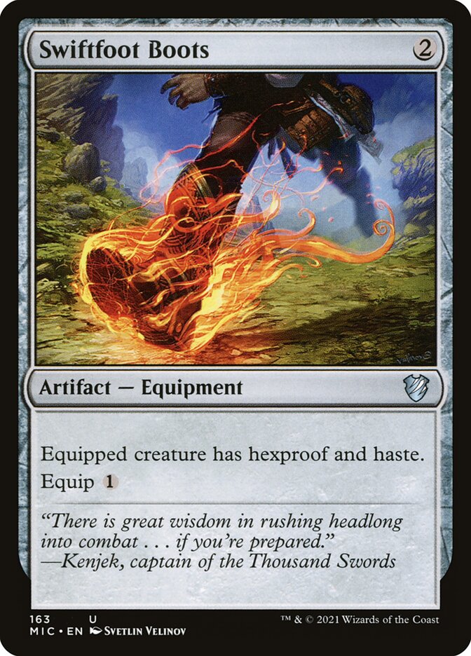 Swiftfoot Boots 163 (Commander: Innistrad: Midnight Hunt)  | Good Games Modbury