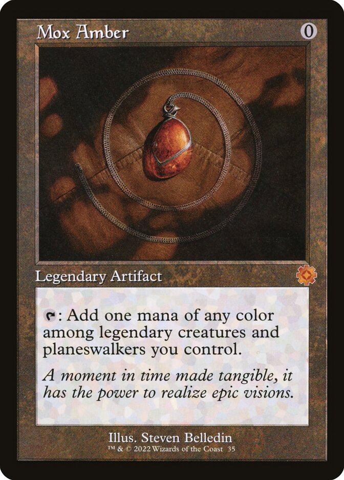 Mox Amber 35 (The Brothers' War: Retro Frame Artifacts)  - Foil | Good Games Modbury