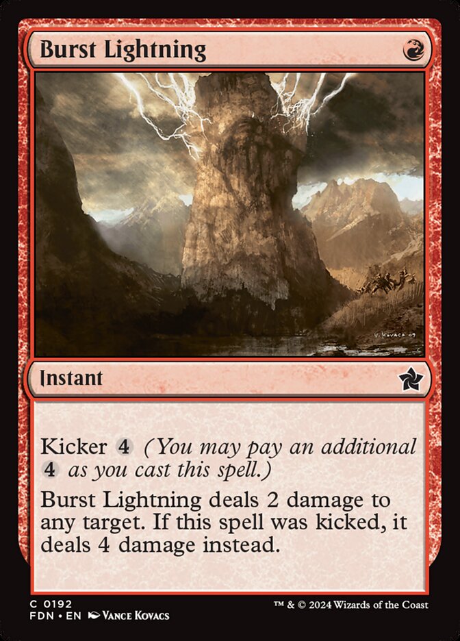 Burst Lightning 192/291 (Foundations)  - Foil | Good Games Modbury