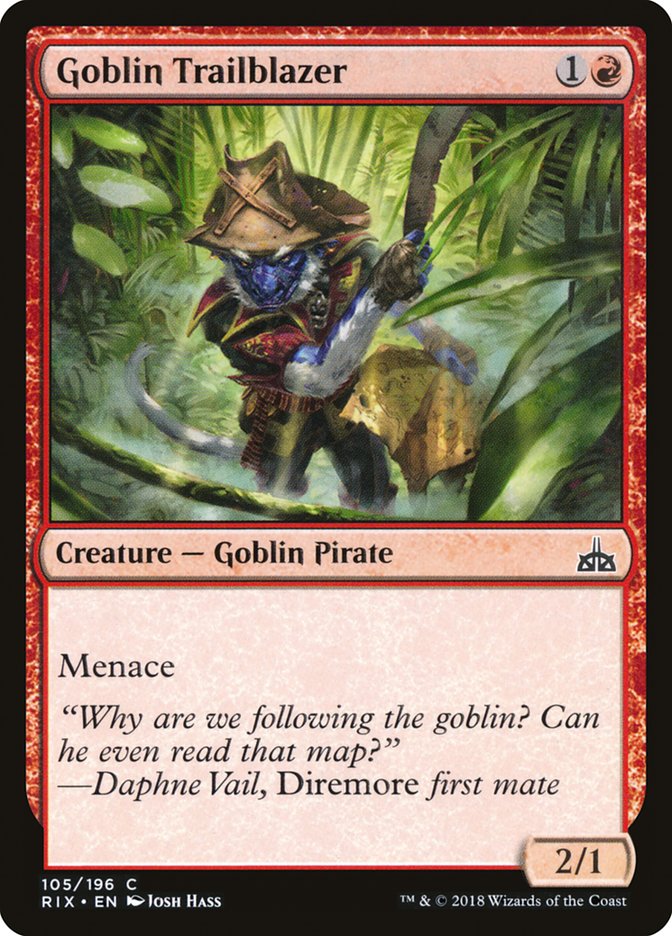 Goblin Trailblazer 105/196 (Rivals of Ixalan)  | Good Games Modbury