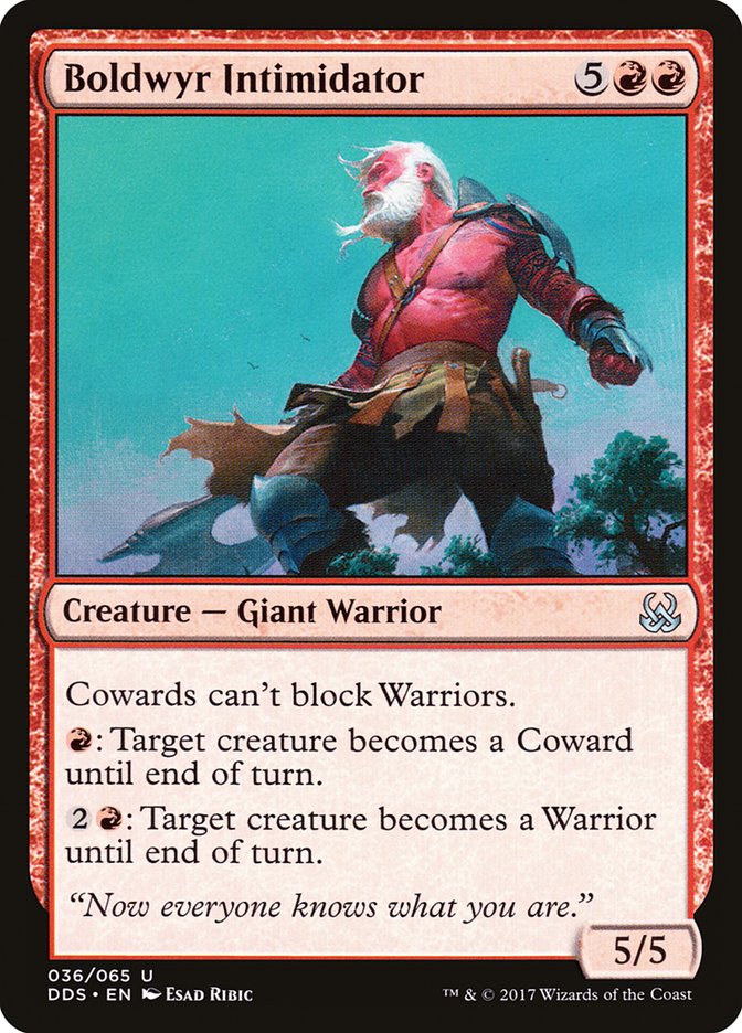 Boldwyr Intimidator 36/65 (Duel Decks: Mind vs. Might)  | Good Games Modbury