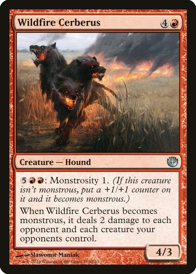 Wildfire Cerberus 116/165 (Journey Into Nyx)  - Foil | Good Games Modbury