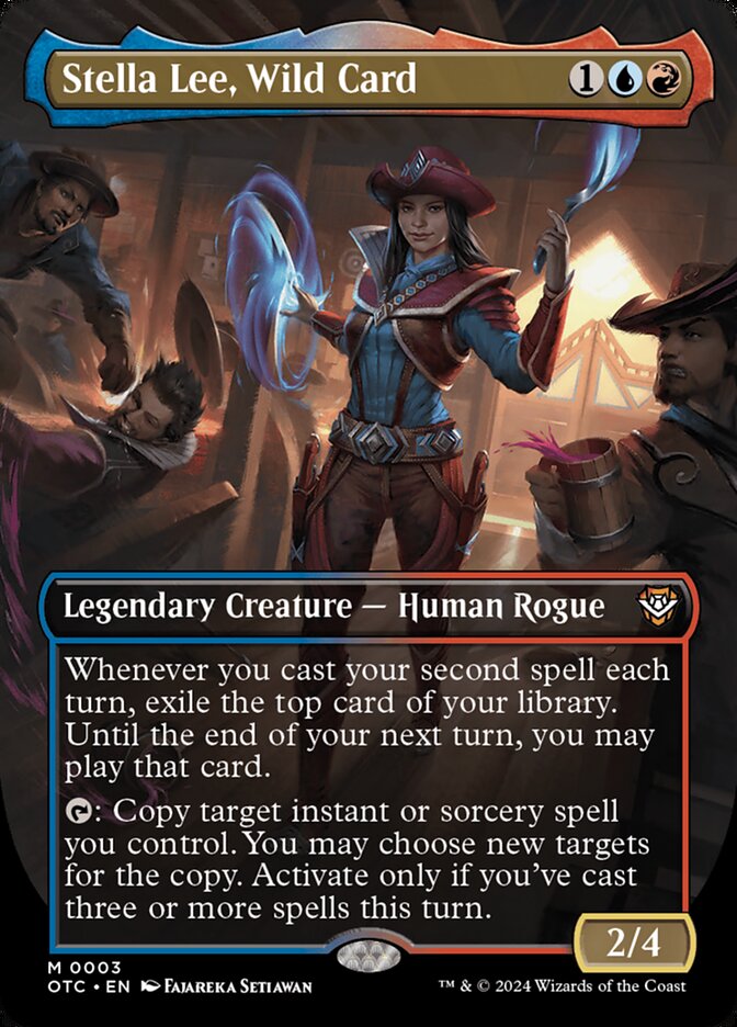 Stella Lee, Wild Card 3/342 (Commander: Outlaws of Thunder Junction)  - Borderless | Good Games Modbury