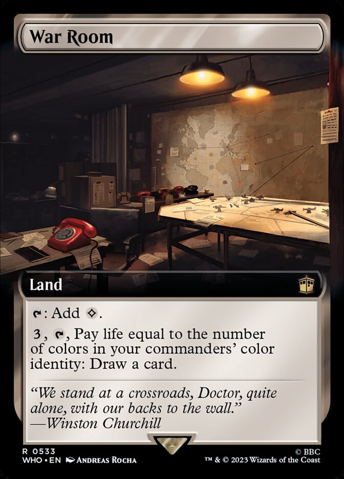 War Room 533/331 (Universes Beyond: Doctor Who)  - Extended Art Foil | Good Games Modbury